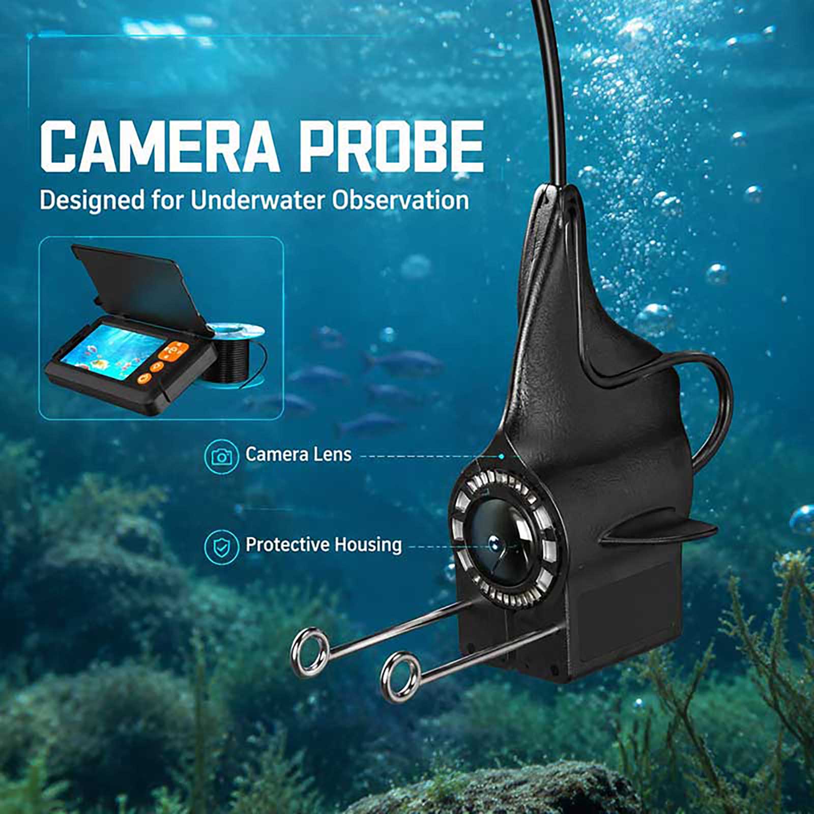Cercatore di Pesci HD 1080P, T - Fishing Boat Depth Finder recensione e prezzo